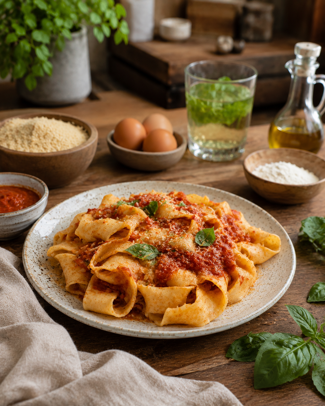 Pappardelle Rústicas VS22 de Almendra y Huevo