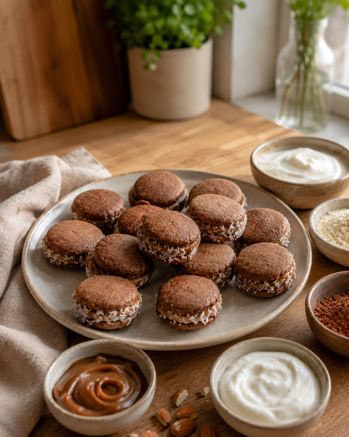 Mini Alfajorcitos VS22 de Almendra y Cacao Suave