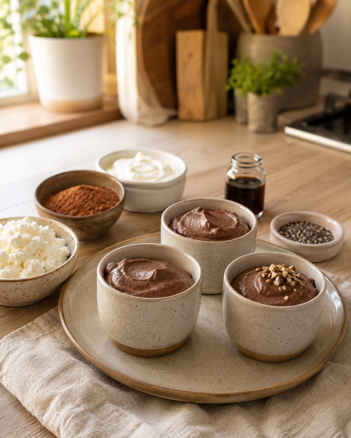 Mousse Espesa VS22 de Cacao y Ricota