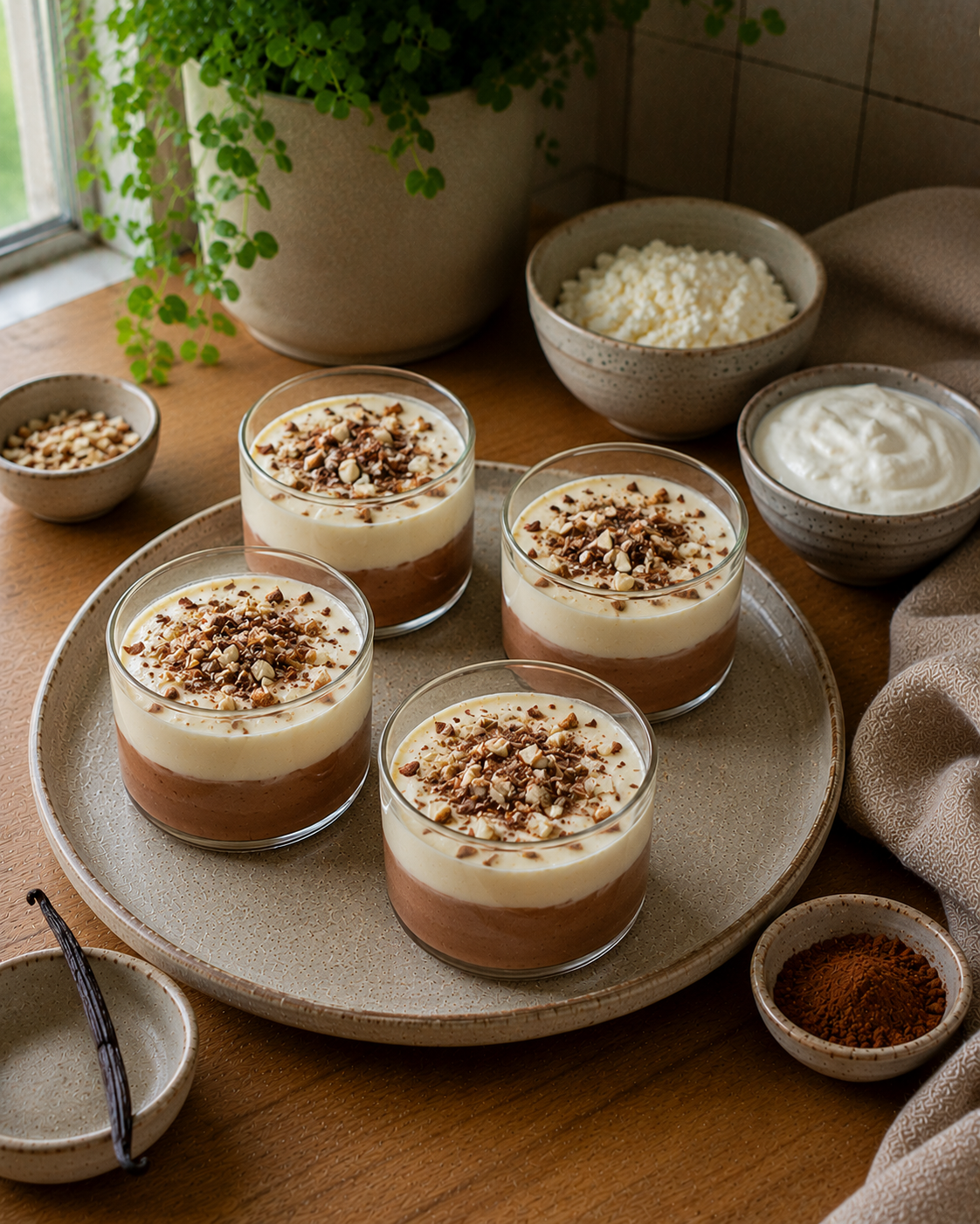 Vasitos Cheesecake VS22 Cacao-Vainilla sin Azúcar Agregada