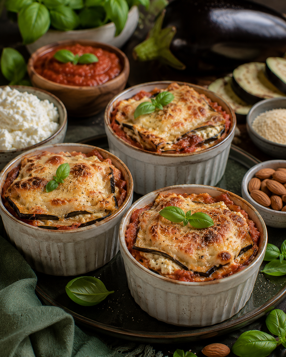 Lasagnetas VS22 Individuales de Berenjena, Ricota y Tomate