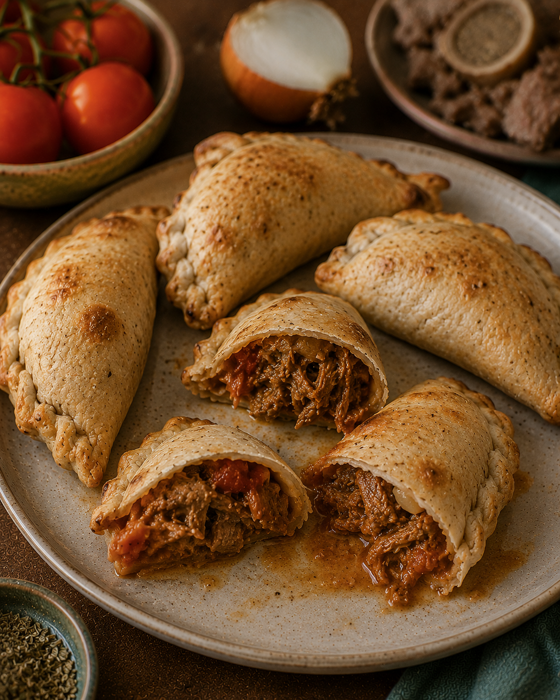 Empanadas VS22 De Osobuco Mechado Al Tomate Especiado