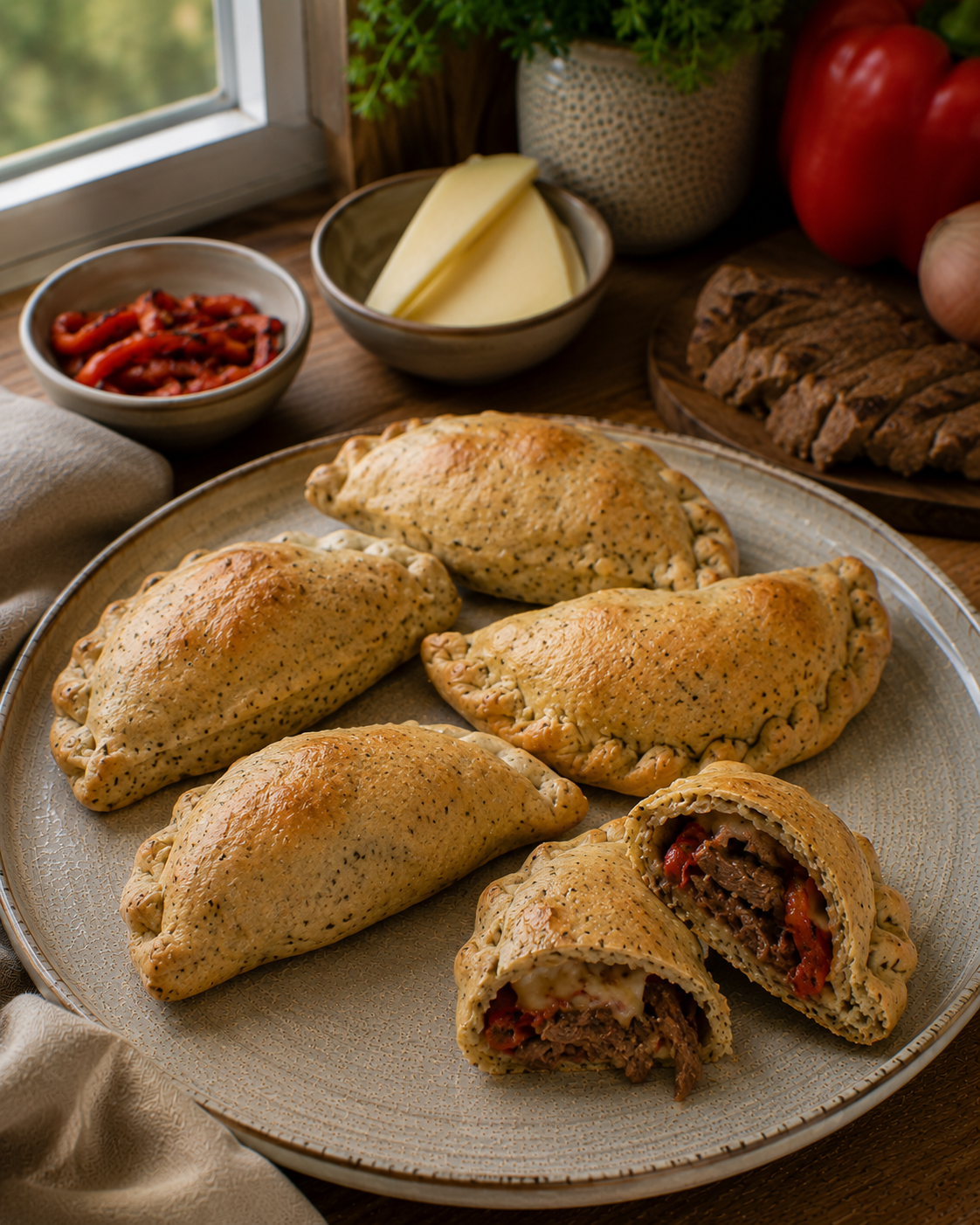 Empanadas VS22 De Vacío A La Parrilla, Morrón Y Provolone Medido