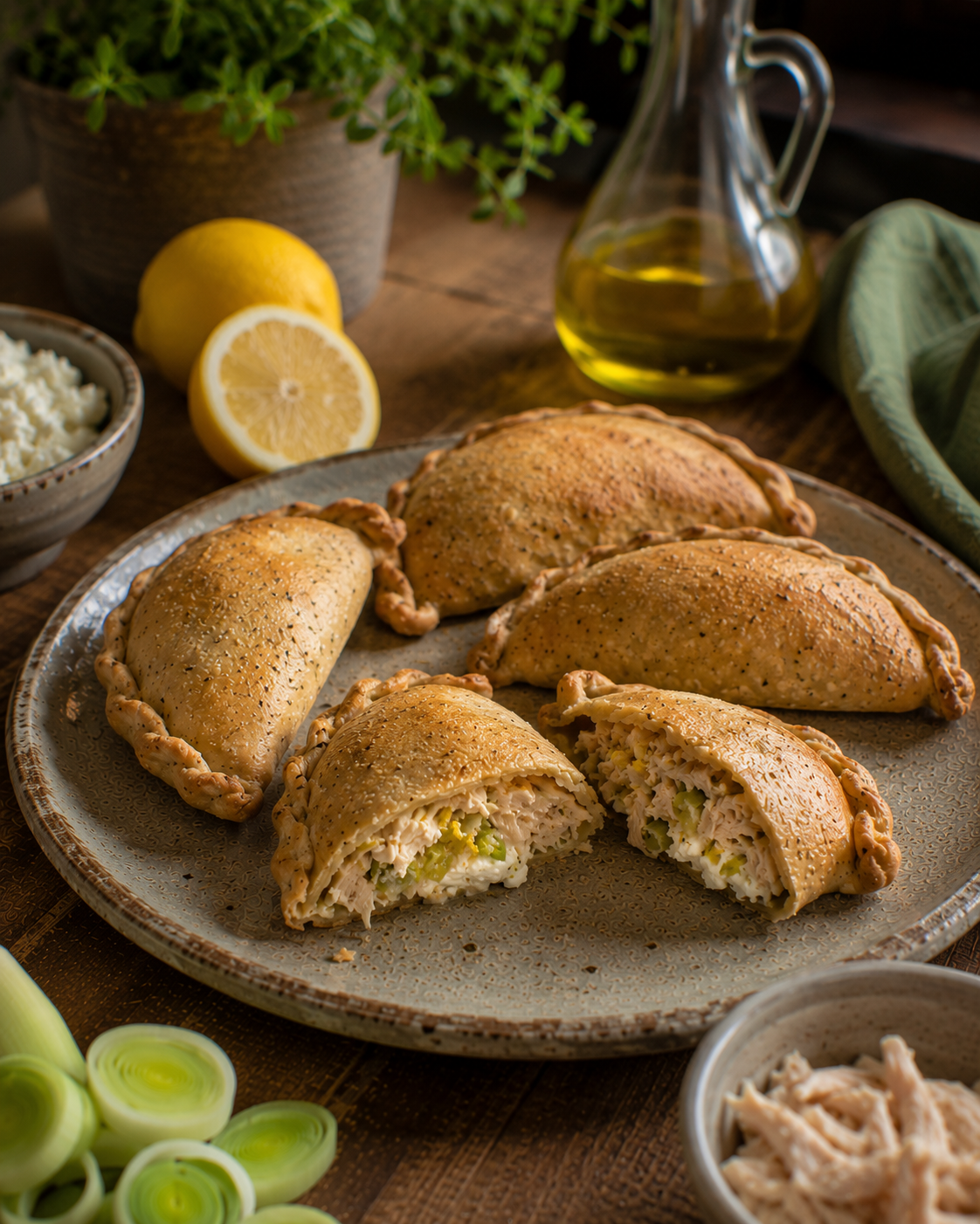 Empanadas VS22 De Pollo Al Limón, Puerro Y Ricota