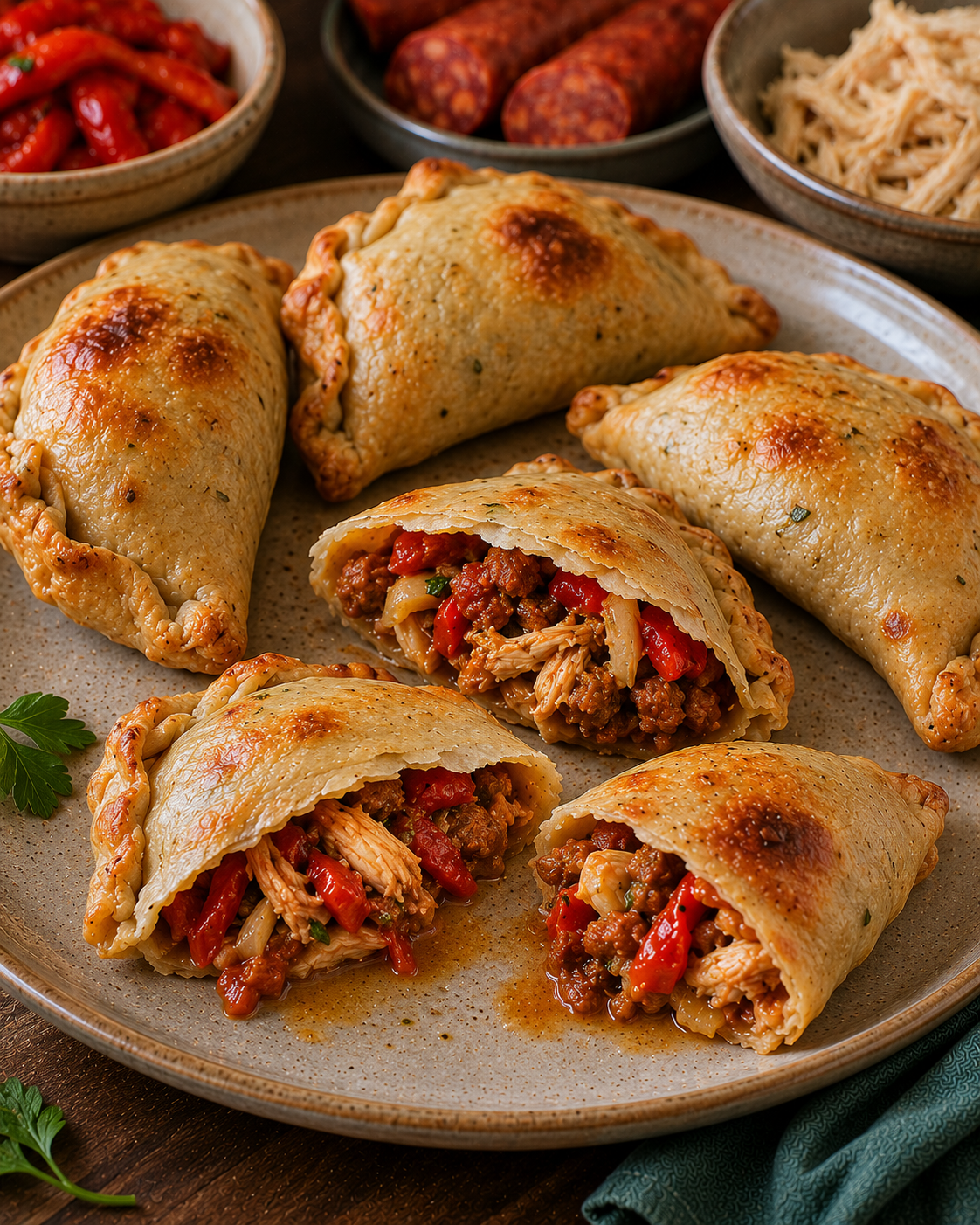 Empanadas VS22 De Chorizo Criollo Magro, Pollo Y Morrón