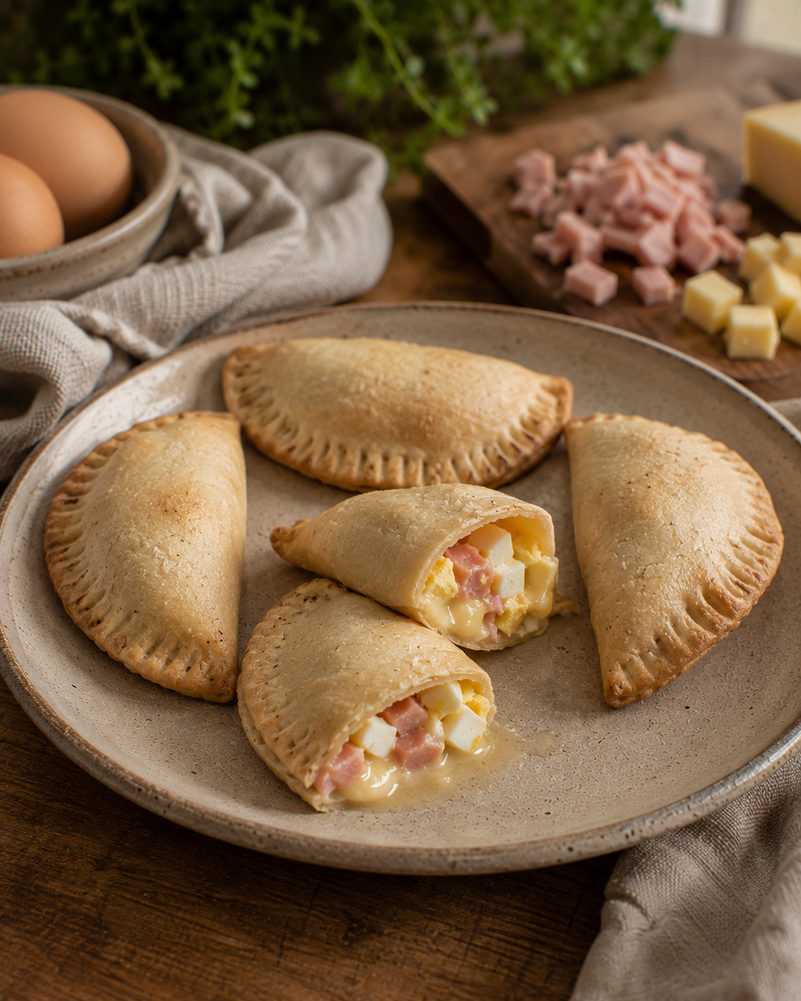 Empanadas VS22 De Jamón Natural, Queso Y Huevo