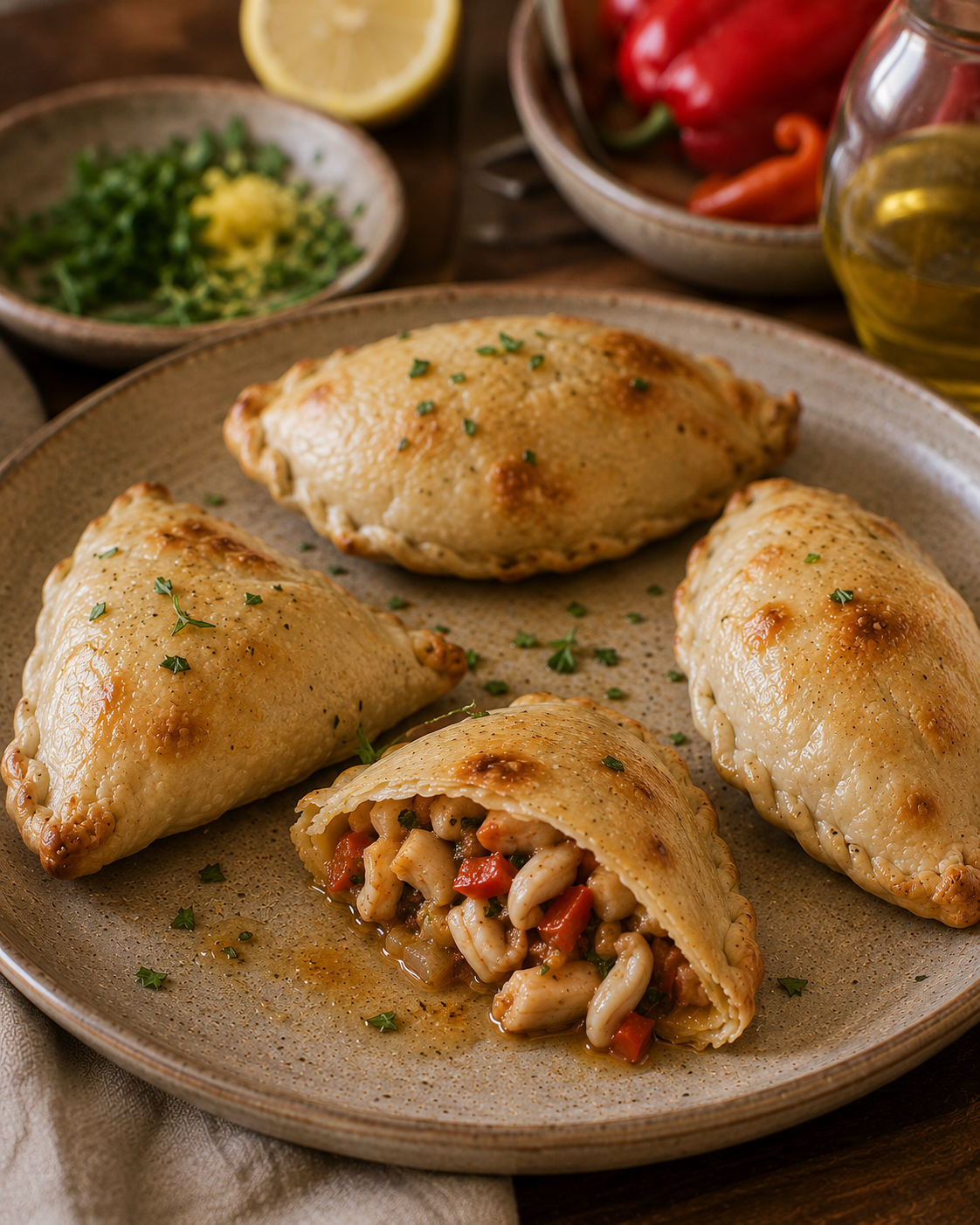 Empanadas VS22 De Calamar, Morrón Y Limón