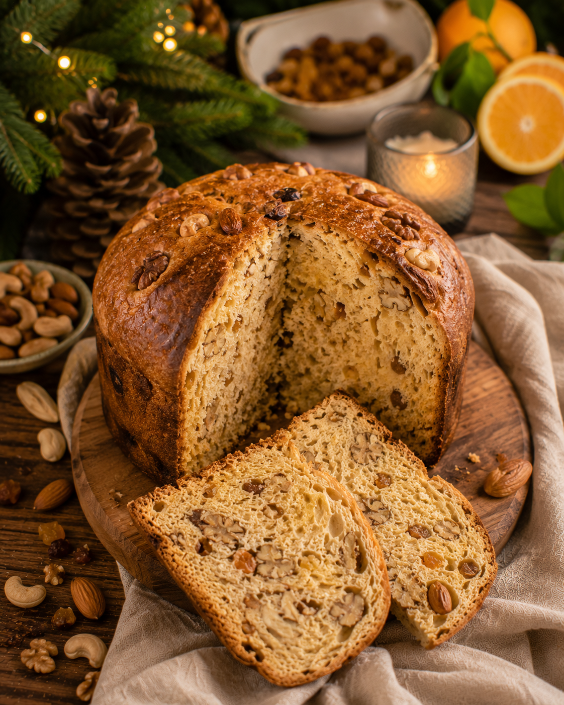 Pan Dulce VS22 Navideño de Frutos Secos